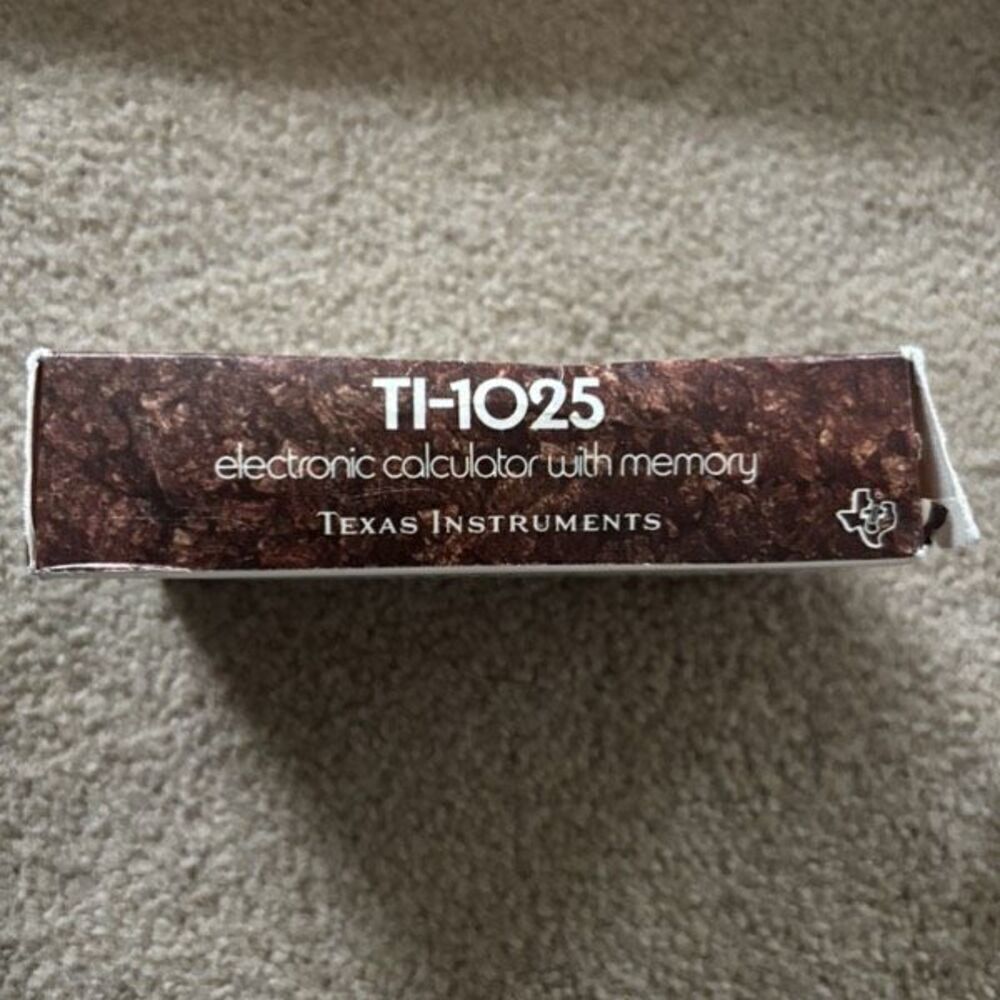 Texas Instruments TI-1025 Memory Calculator In Box *Works* - Picture 7 of 9